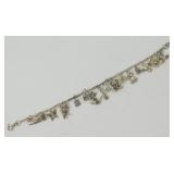 Vintage Sterling Silver Charm Bracelet - 7ï¿½, 17