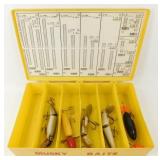 5 Large Vintage Fishing Lures in a Musky Baits