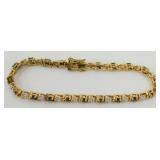 Sterling & CZ Tennis Bracelet - 12.4 grams