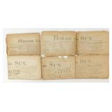 Hokah Sun from 1886, 1887, 1892, 1893, 1894, 1895