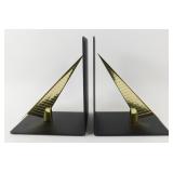 Aviation Metal Book Ends