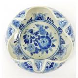 * Vintage Delft Blue Ashtray