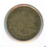 1917-S Philippines Silver Fifty Centavos - .750