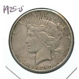 1925-S Peace Silver Dollar