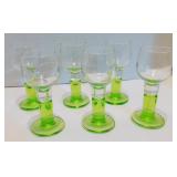 * 6 Bormioli Rocco Limoncino Cordial Glasses Light