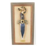 * The Apache Horse Knife Display - Knife is 14"