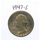 1947-S Washington Silver Quarter