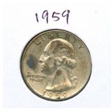 1959 Washington Silver Quarter