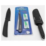 (2) 4" Fixed Blade Knives - Overall 8", Come with
