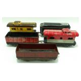 Vintage Marx Tin Lithograph Train Cars