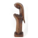 Vintage Wooden Hand Carved Mother and Child