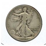 1942-S Walking Liberty Silver Half Dollar