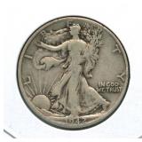 1942-D Walking Liberty Silver Half Dollar