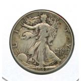 1942 Walking Liberty Silver Half Dollar