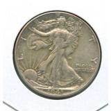 1943 Walking Liberty Silver Half Dollar