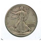1942 Walking Liberty Silver Half Dollar