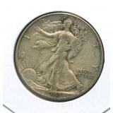 1943 Walking Liberty Silver Half Dollar