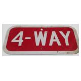 4-Way Metal Sign