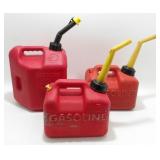 ** Plastic 2-gal & 1-gal Gas Containers