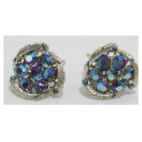 Vintage Lisner Jeweled Screwback Earrings