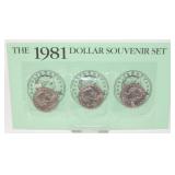 1981 Susan B. Anthony Dollar Souvenir Set