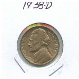 1938-D Jefferson Nickel