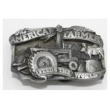 Vintage 1983 Belt Buckle: The American Farmer