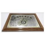 * Vintage Andecker Beer Mirror - Framed, 23ï¿½ x