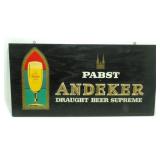 * Vintage Pabst Andecker Draught Beer Supreme