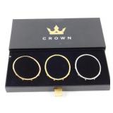 Crown Bracelet Set of 3