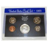1969 United States Proof Set with Silver Half