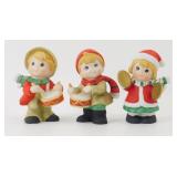 * 3x Vintage Ceramic Homco Christmas Merry Makers