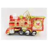 * Vintage Blown Glass Train Ornament