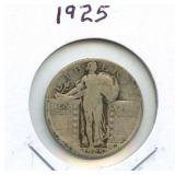1925 Standing Liberty Silver Quarter