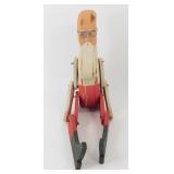 Vintage Primitive Wood Folding Full Body Santa