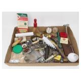 * Group of Smalls: Pocket Watches, Tools, Razors