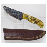 New Dragon Scale Straight Back Knife with New