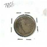 1881-B Switzerland Silver 1/2 Franc - Low Mintage