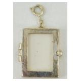 Silver Picture Frame Pendant Charm