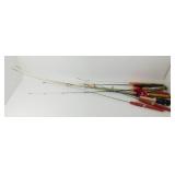* 10 Ice Fishing Poles - 3 with Reels