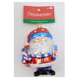 * Kurt Adler Patriotic Santa Ornament