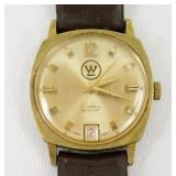 Vintage Menï¿½s Gold Tone Swiss Watch For Repair