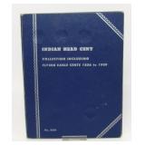 Indian Head Cent Collection in Book with 13
