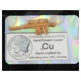 Hand Poured Copper Lego Compatible Rifle w/COA