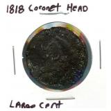 1818 Coronet Head Large Cent