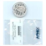 2021 Tokelau 1 oz Silver $5 Porcupine Fish BU -