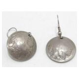 Buffalo Nickel Earrings
