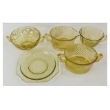 * Amber Depression Glass