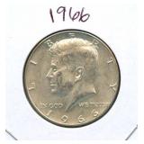 1966 Kennedy Silver Half Dollar - 40% Silver