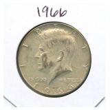 1966 Kennedy Silver Half Dollar - 40% Silver